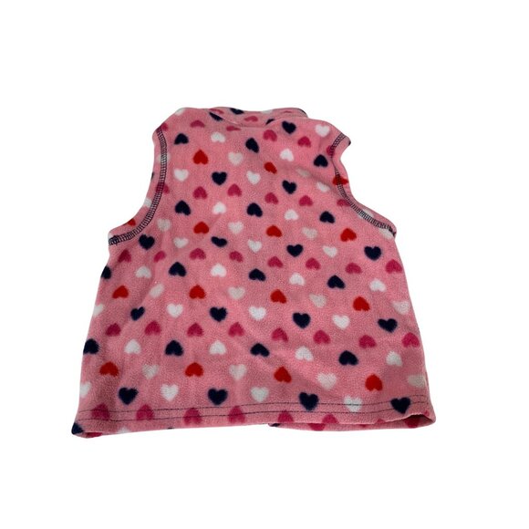 Vintage Faded Glory Girls Infant Baby Size 6 9 Months Full Zip Fleece Jacket ves - Picture 4 of 4